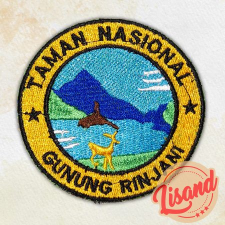 Patch Bordir Emblem Taman Nasional Gunung Rinjani